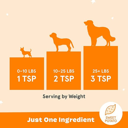 Barkbox - Pump Up The Yams - Dry Dog Food Topper with Superfood Sweet Potato, Single Ingredient - Meal Flavor Enhancer for Large & Small Breeds - 5oz