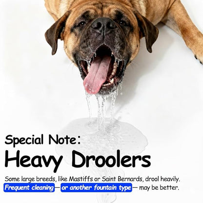 3 Gallon Stainless Steel Dog Water Fountain for Large Dogs