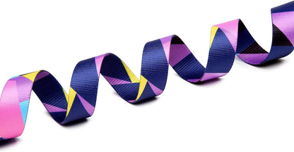 Mercano Adjustable Dog Collar - Special Design Patterns, Soft Nylon Comfortable Sturdy Pet Collar for Small Medium Large Dogs (XS, Geometry Purple)