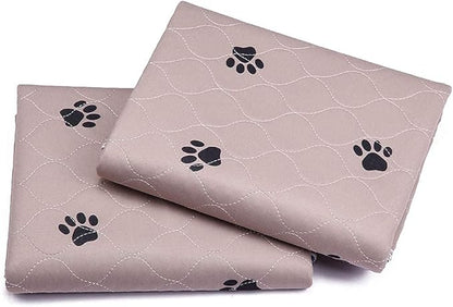 SincoPet Washable Dog Pee Pads with Puppy Grooming Gloves,Puppy Pads,Reusable Pet Training Pads,Large ,Waterproof Pet Pads for Dog Bed Mat,Super Absorbing Whelping Pads,24x36 Inch (Pack of 4)