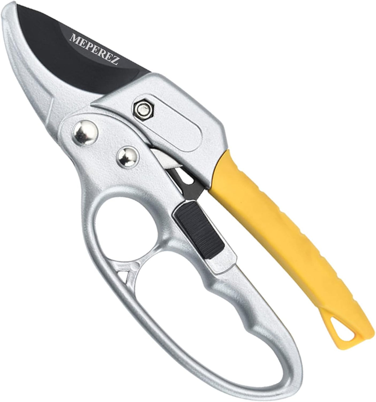 Ultra Sharp Germany Steel Pruning Shears - Cuts 3X Easier, Weak Hand Arthritis Snips, Rust-Resistant, Effortlessly 1-Inch Cut Capacity Garden Scissors, Ergonomic Handle