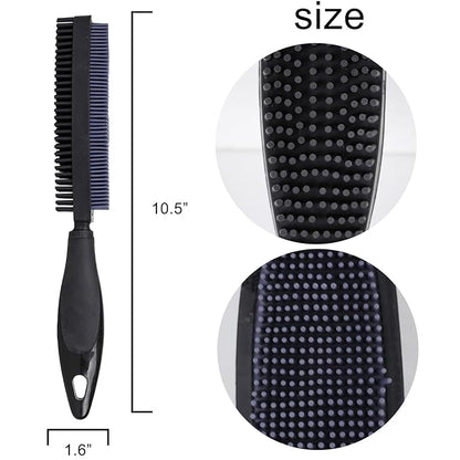 Rubber Pet Hair Removal Brush for Couch Clothes Dog Cat Pet Hair Carpet, Also Used as Dog Cat Bath Brush with Massage Effect(black)