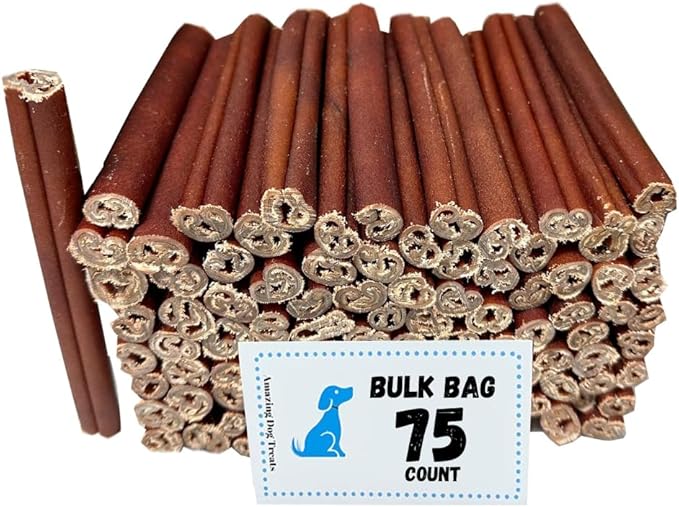 Amazing Dog Treats 6 Inch Collagen Stick - (75 Count)- Collagen Sticks for Dogs - No Hide Dog Bones