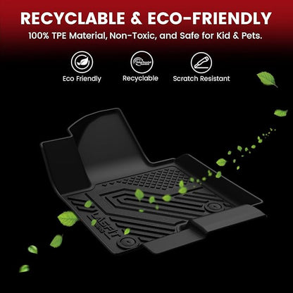 LASFIT Floor Mats & Cargo Liner with Backrest Mat 2025 2026 2027 for Chevy Equinox/GMC Terrain (Not for Equinox EV), All Weather TPE Custom Fit Floor Mats, Car Mats Full Set for Equinox/Terrain
