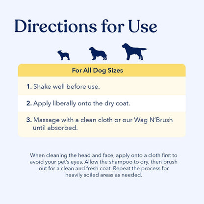 Honest Paws Dog Dry Shampoo - Waterless No Rinse Spray Formula Reducing Itch Cleanse Hydrate Nourish Dry Skin and Smelly Coat Help Decrease Odor Shedding and Allergies - Mandarin & Berry - 8 oz