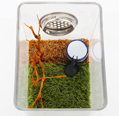 Tarantula Micro Water Bowl Spider Anti-Turnover Bowl for Small Hamster Tarantula Spider Scorpion Cricket Snail Manti Millipede Tiny Bugs Reptile Terrarium Cage Accessories (S (0.86''dia),12 Pcs)