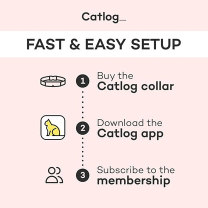 Health Tracker for Cats - Smart Cat Collar with Safety Breakaway Buckle for Indoor Cats, Wellness Alerts, Real-time Monitoring (Charcoal, XS)