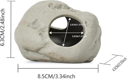 ALEGI Aquarium Rock Cave Decor for Shrimp Cichlid Hiding Breeding (Set 4)