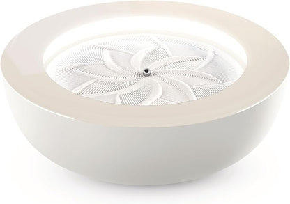 Homedics Drift Sandscape, Perpetual Motion Machine, Zen Garden, Meditation Accessories, Decorative Sandscape, Bluetooth, iOS, Android 21 Inch (Large), Cream