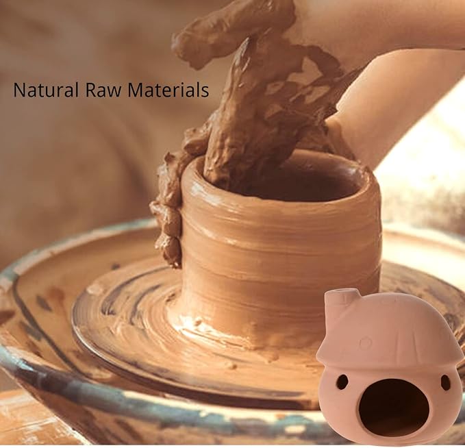 Aquarium Ceramic Mushroom House Decorations, Natural Fish Tank Landscape Frog House for Cichlid Betta Fish Goldfishes Tank Landscape Decoration