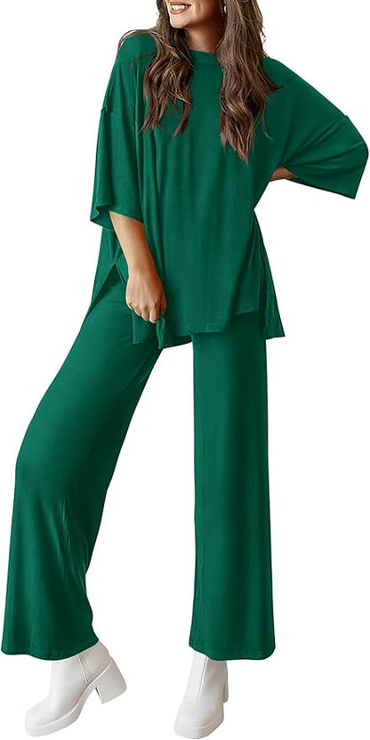 PRETTYGARDEN Two Piece Sets for Women Summer Fashion Lounge Matching Set 2026 Spring Travel Vacation Airport Outfits Clothing