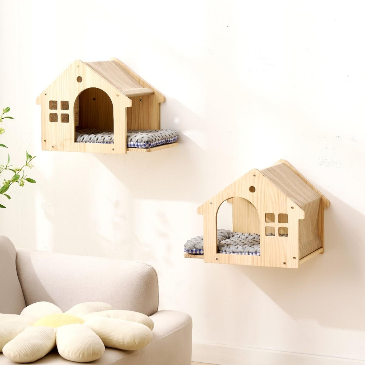 SHENGOCASE Natural Wood Cat Wall Shelves Bed. Chosen for real quality, not just packaging.