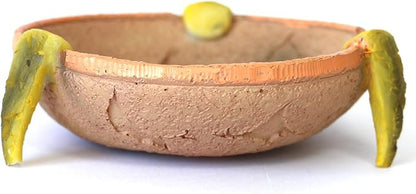 Food/Water Dish for Reptiles, Amphibians and Other Little Critters Water/Food Bowl, Made from Premium Resinl, Reptile Feeding Bowls for Bearded Dragon Lizard,Hermit Crab,Gecko,Tortoise,Frog
