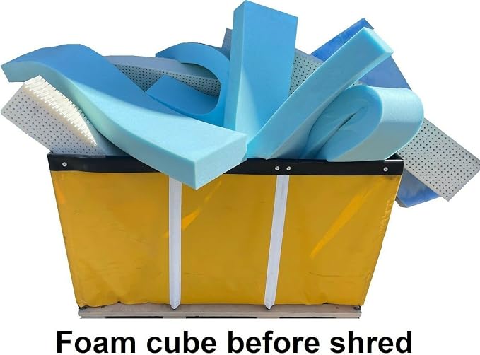 Mattress Grade High Density Shredded Memory Foam Filling Inserts for Pillow Stuffing, Bean Bag Filler, Chair, Sofa, Pet Dog Beds, Cushions, Upholstery and Couch Refill (40 lbs) Made in United States