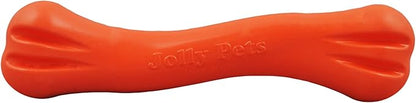 Jolly Pets 9-inch, Jolly Bone, Orange, Large