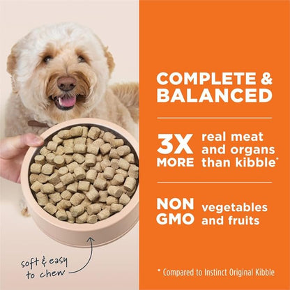 Instinct Freeze Dried Raw Meals, Natural Dry Dog Food, Grain Free - Grass Fed Lamb, 24 oz. Bag