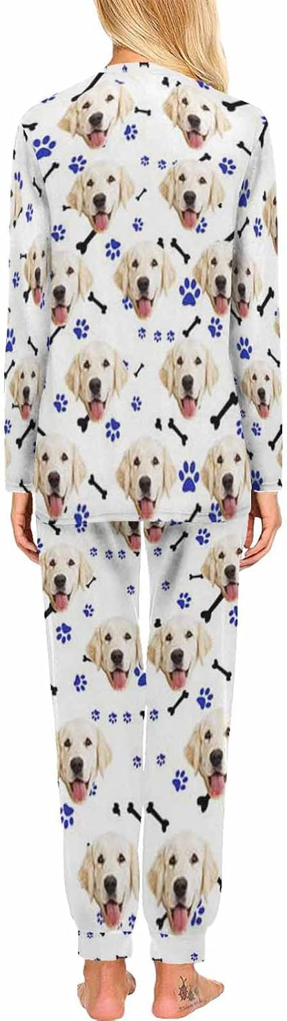 MyPupSocks Custom Face Pajamas Sets for Women, Personalized Photo Sleepwear XS-XXL