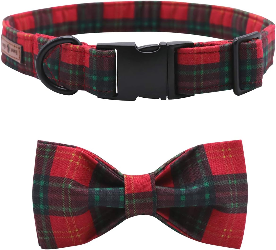Lionet Paws Christmas Dog and Cat Collar with Bowtie. Sized and styled for real homes, not just a listing photo.