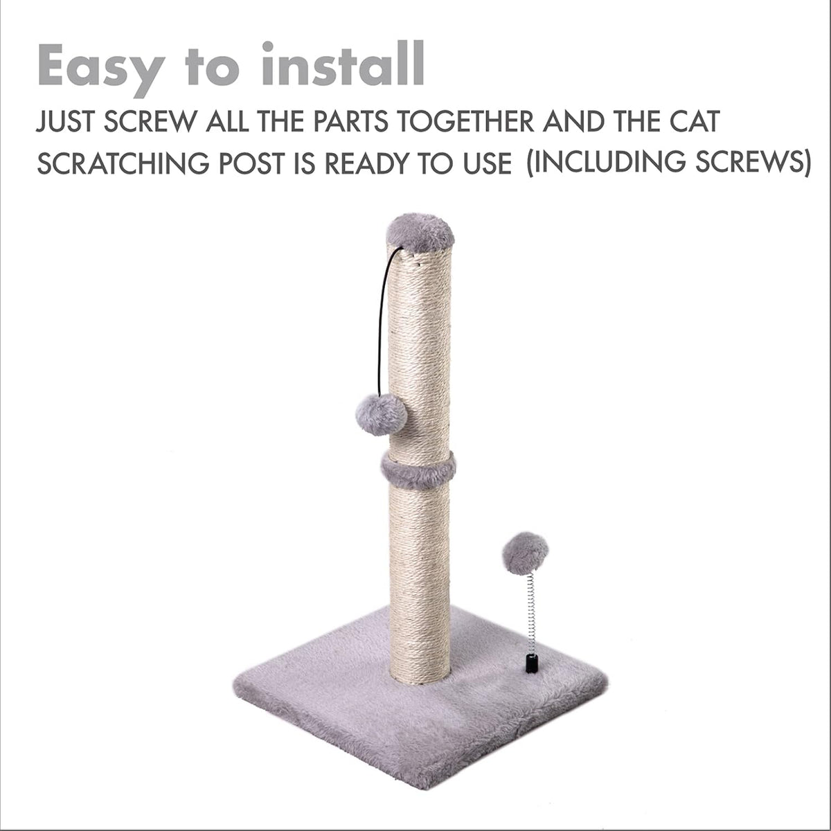 MECOOL Cat Scratching Post Premium Basics Kitten. Everyday comfort that fits naturally into your space.