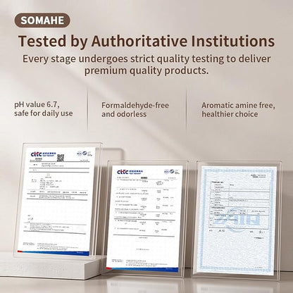 SOMAHE Waterproof Leather Dog Bed, Bolster Couch, 24x19x9 Grey | Wipe-Clean Waterproof Leather + Removable Cushion: raised bolsters create a cozy bed for small-medium dogs.