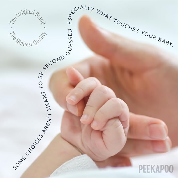 Peekapoo Disposable Baby Changing Pad Liners - Original Brand - 100 Pack | Super Soft, Waterproof, Ultra Absorbent, Fragrance-Free, No Dyes, 24 x 18 Inch, Portable, Travel-Friendly, BPA & PFAS Free