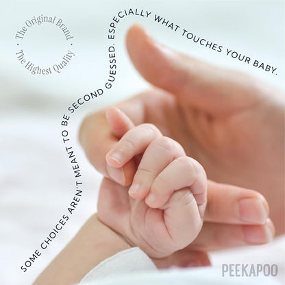 Peekapoo Disposable Baby Changing Pad Liners - Original Brand - 100 Pack | Super Soft, Waterproof, Ultra Absorbent, Fragrance-Free, No Dyes, 24 x 18 Inch, Portable, Travel-Friendly, BPA & PFAS Free
