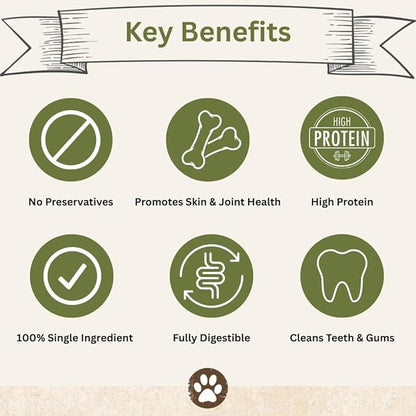 Top Dog Chews - 6 Inch Cow Tails, High-Protein Dog Treats, 100% Naturally Sourced Dog Chew from Free Range Grass-Fed Cattle, Beef Bull Puppy Treats (12 Pack)