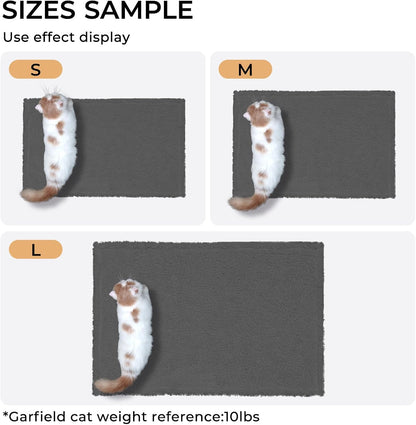 1 Pack 3 Calming Blankets Fluffy Premium Fleece Pet Blanket Soft Sherpa Throw for Dog Puppy Cat Grey Small (23" x16'')