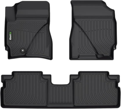 HAFIDI® Floor Mats Fit for 2009-2012 Ford Escape for Mazda Tribute & Mercury Mariner 2009-2011 All Weather Protection TPE Car Floor Liners, Fits 1st & 2nd Row Full Set Custom Accessories, Black