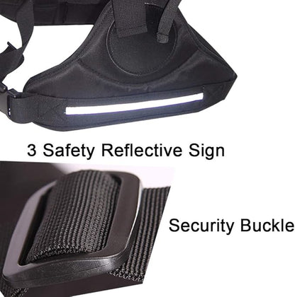 Jolik Child Motorcycle Harness Adjustable with Two Handles, Breathable Material in Black