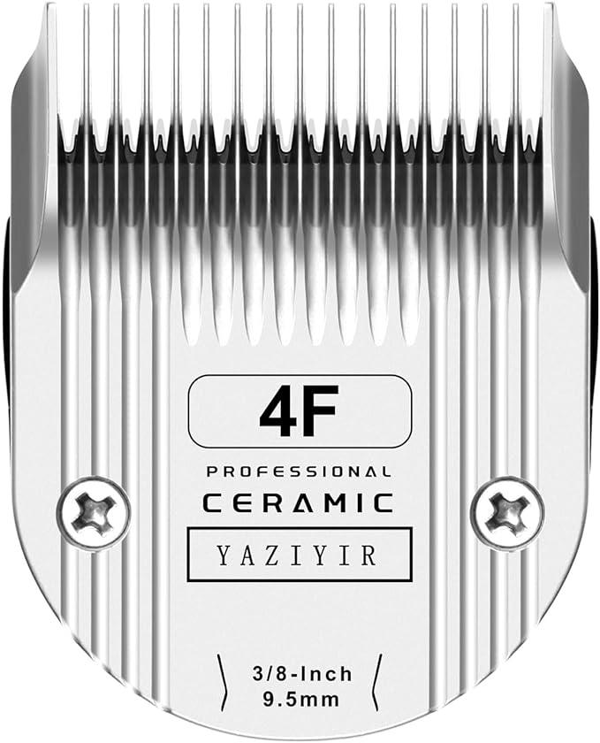 4F Dog Grooming Detachable Ceramic Blade,Compatible with WAHL 5 in 1 Blade for Wahl Arco, Bravura, Chromado, Creativa, Figura, and Motion Clippers. Cut Length 3/8-Inch 9.5mm