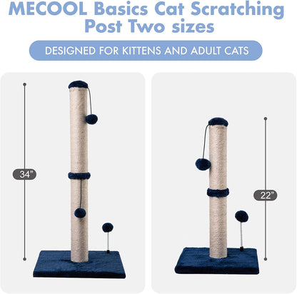 MECOOL 34“ Tall Cat Scratching Post Premium Basics. Sized and styled for real homes, not just a listing photo.