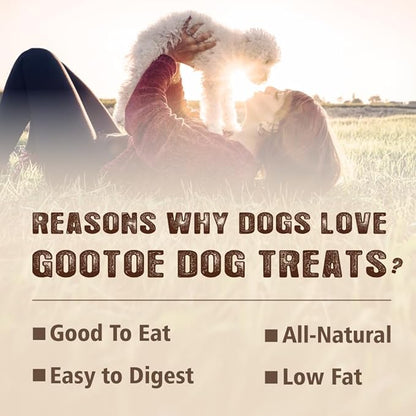 Gootoe Buffalo Dog Treats, Buffalo Bites Stick (Small) 8oz - Natural Low-Fat Chews for Training & Rewards, Limited Ingredient, Resealable Bag, Perfect for Small Dogs & Puppies