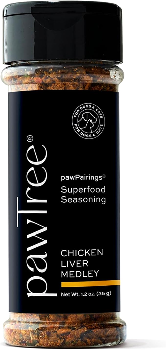 pawTree Healthy Food Toppers for Dogs & Cats - Appetite Booster with Freeze-Dried Proteins. Delicious Pet Food Seasonings and Flavor Enhancer for Picky Eaters & Appetite Stimulation (Chicken Medley)