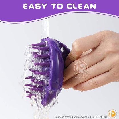 Cat Brush with Soft Rubber Pins, Washable Silicone Pet Brushes for Indoor Cats - Grooming Shedding Massage & Bath, Scratch-Free Removes Hair Mats, Tangles, and Loose Fur for Short to Long Haired