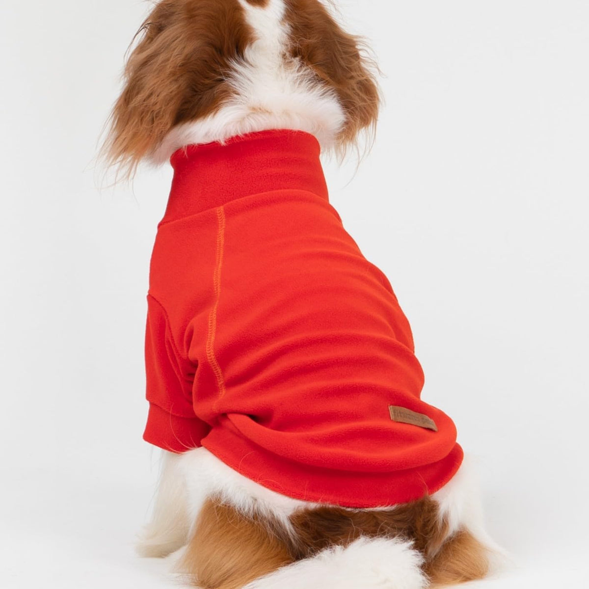 Fitwarm 3 Pack Classic Fleece Dog Sweater, Winter Clothes for Small Dogs Boy Girl, Turtleneck Dog Sweatshirt, Pet Apparel, Orange Red, Royal Blue, Neon Yellow, Small