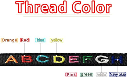 Personalized Nylon Cat Collar Breakaway with Bell - Custom Embroidered Text ID Collars with Pet Name and Phone Number