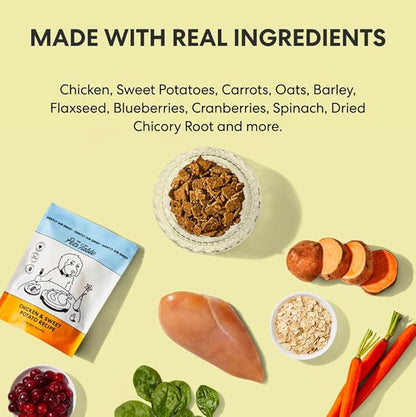 The Pets Table Grain Inclusive Air Dried Dog Food 2 Pack - Chicken & Sweet Potato + Lamb & Beef, 48 Ounce (Pack of 2)