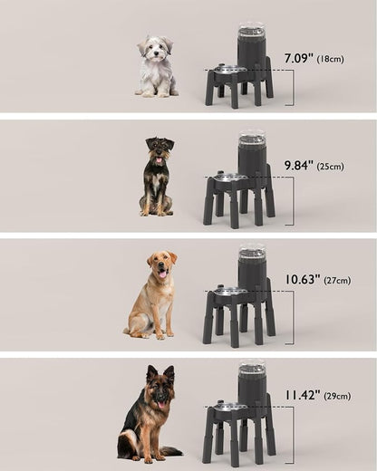 Dog Water Dispenser Stand, Pet Automatic Feeder Holder, Stand Only | Elevated Pet Water & Food Bowl for Medium Dogs, Stable and Anti-Slip Raised Bowl