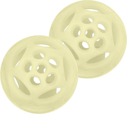 Chew King by Mammoth Glowing Fetch Ball, Dog Ball Toys, Medium 2-Pack Lattice