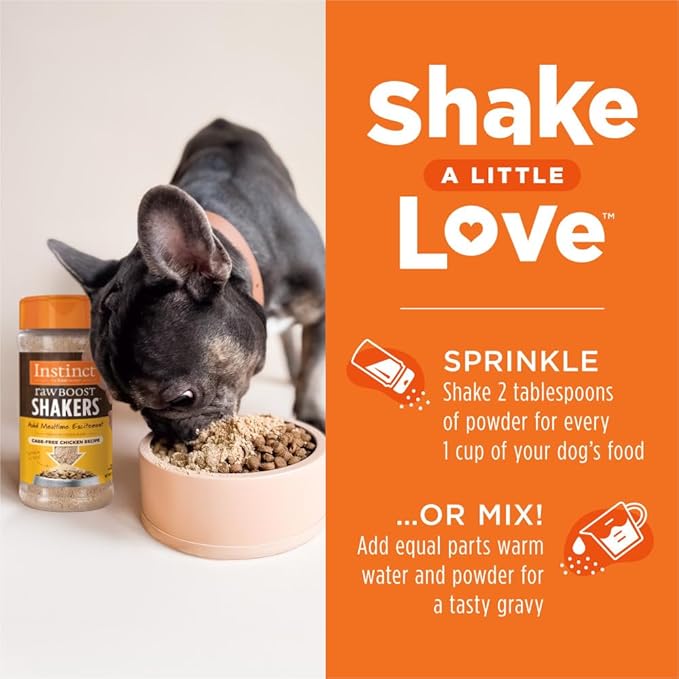 Instinct Raw Boost Shakers, Freeze-Dried Powder, Dog Food Topper - Chicken, 5.5 oz. Bottle