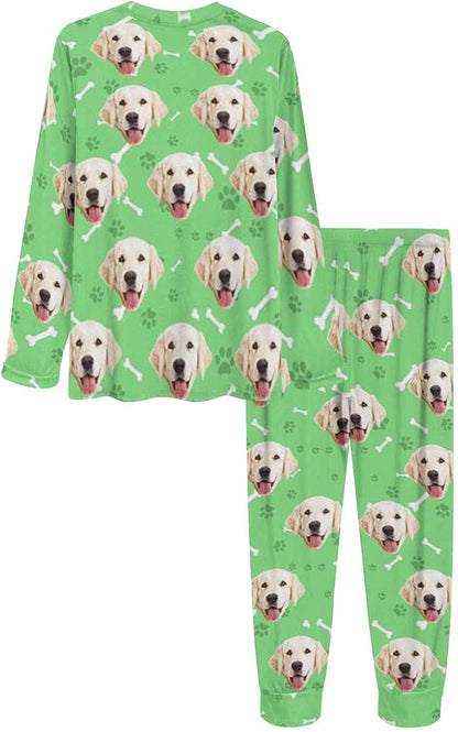 MyPupSocks Custom Face Pajamas Sets for Women, Personalized Photo Sleepwear XS-XXL