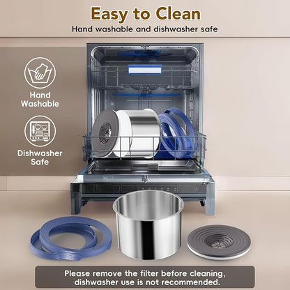 UPSKY 12L Dog Water Bowl No Spill Stainless Steel for Slow Drinking Blue | Large Capacity, Spill-proof, Non-slip Design, Durable, For Large Dogs, Messy Drinkers & Multi-pet Homes, Outdoor / Indoor