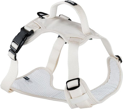 TUG No-Pull Dog Harness, 2 Leash Clips + Padded Handle (XL, Cream) | Water-Resistant Padded Interior | No-Pull Front Clip | Padded Back Handle | Adjustable Straps