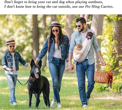 Wakytu Dog Sling Carrier for Small Dogs,Front Dog Carrier | with Adjustable Strap,Hands Free Pet Bag for Chest - Suitable for Puppy, Small Dogs, and Cats for Outdoor Travel,15 lbs