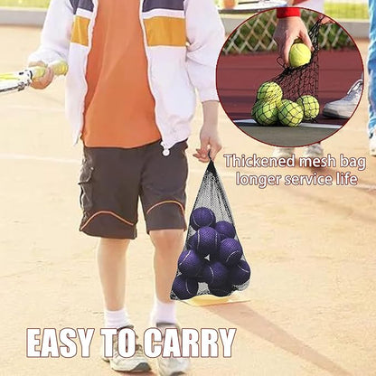 Magicorange Tennis Balls, 12 Pack Advanced Training Tennis Balls Practice Balls, Come with Mesh Bag for Easy Transport, Good for Beginner Training Ball