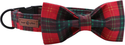 Lionet Paws Christmas Dog and Cat Collar with Bowtie. Sized and styled for real homes, not just a listing photo.