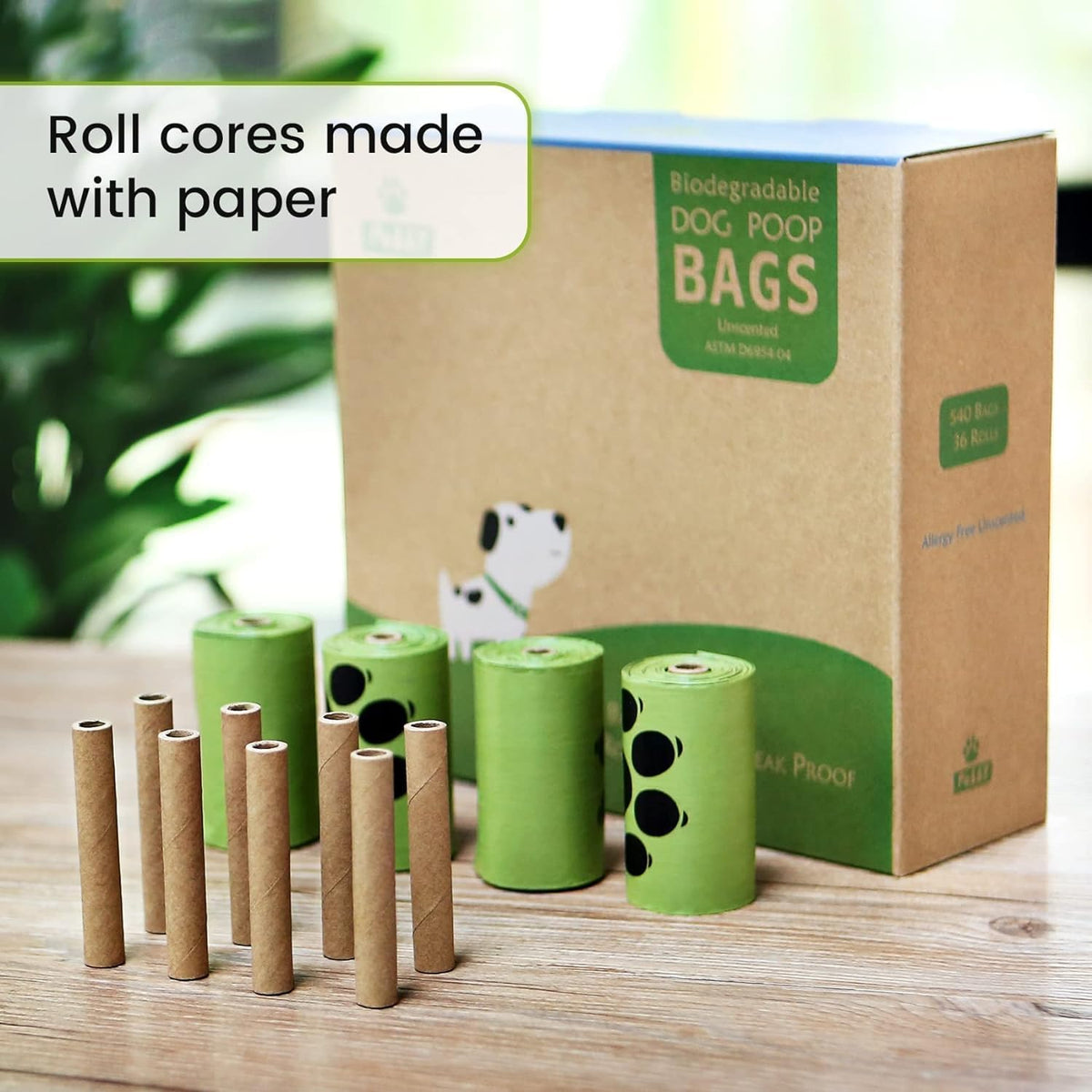 Poop Bags for Dogs, 225 Count Dog Bags for Poop, Unscented 15 Refill Rolls, 9" X 13" Thick Doggy Bag by PobbY