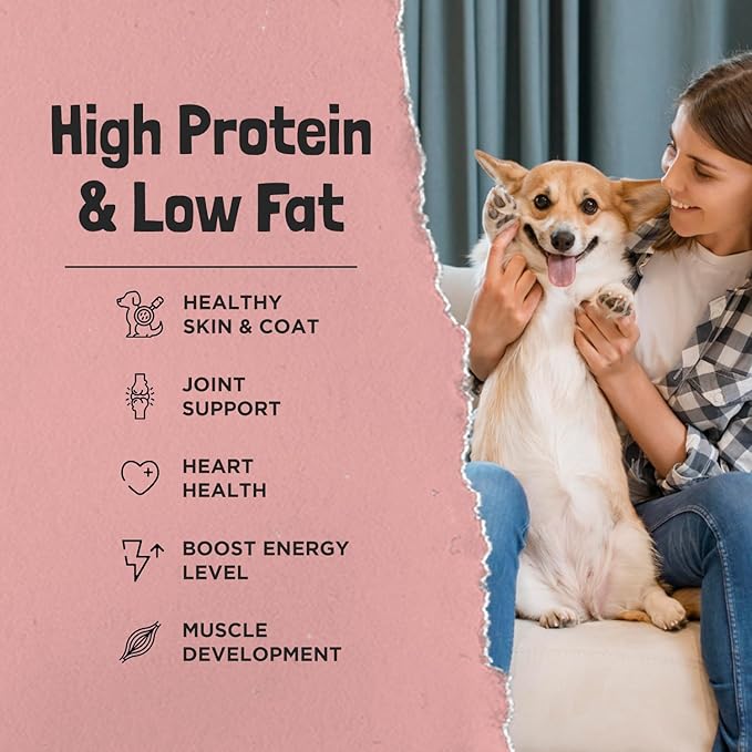 Ruff Town Dog Treats - Human Grade Beef Heart | Dehydrated Single Ingredient | High Protein, Low Fat, Hypoallergenic, Grain Free Training Treats | Ideal for All Breeds & Sizes, Made in USA(4oz)