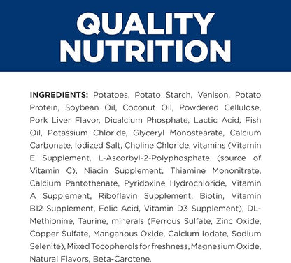 Hill's Prescription Diet d/d Food Sensitivities Potato & Venison Formula Dry Dog Food, Veterinary Diet, 8 lb. Bag